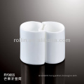 White Ceramic Mango Toothpick Holder